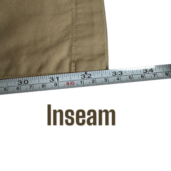 Eddie Bauer Legend Wash Truly Straight Fit Straight Leg khaki chino pants 12 - Picture 10 of 10